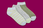 Joyspun women's socks 3-pack in a green color combination