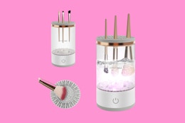 Electric Makeup Brush Cleaner, Now Just $7.49 on Amazon card image