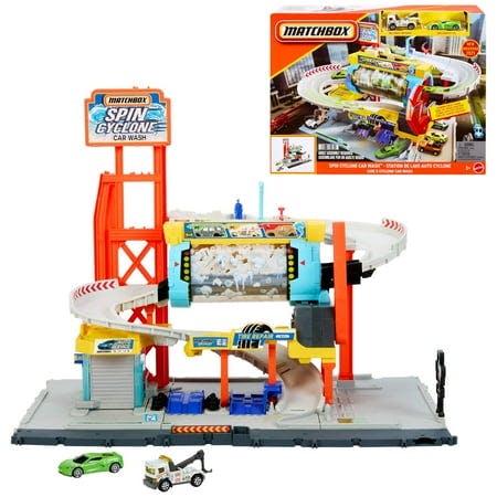 Matchbox Spin Cyclone Car Wash Playset