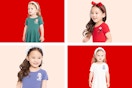 Four styles of the Character Graphic Print Toddler Skater Dresses at Walmart