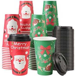 Christmas Disposable Coffee Cups
