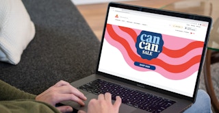 a person on the shoprite can can sale website