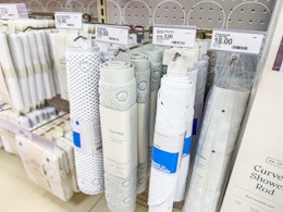 bathtub and shower mats sitting on a target shelf