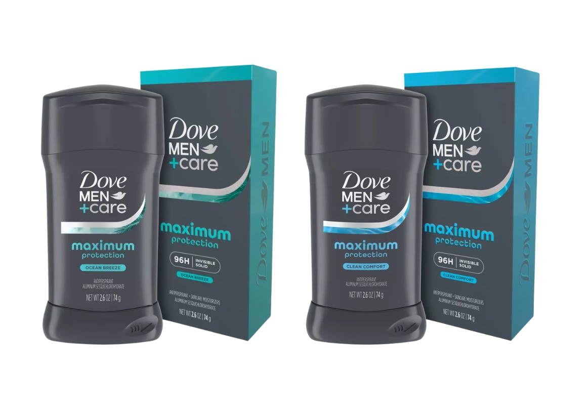 2 Dove Men+Care Antiperspirants