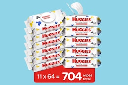 Huggies Unscented Baby Wipes 11-Pack, as Low as $11 on Amazon card image