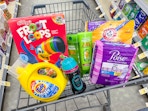 garnier arm & hammer poise tide downy froot loops cereal in walgreens cart