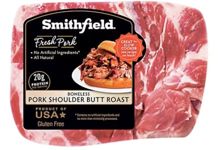 Smithfield Pork Shoulder Butt Roast, per lb