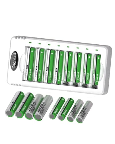 Rechargeable Batteries with Charger