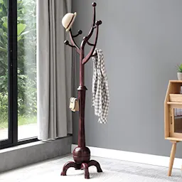 Freestanding Wood Coat Rack
