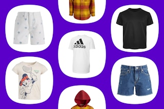 collage of kids apparel