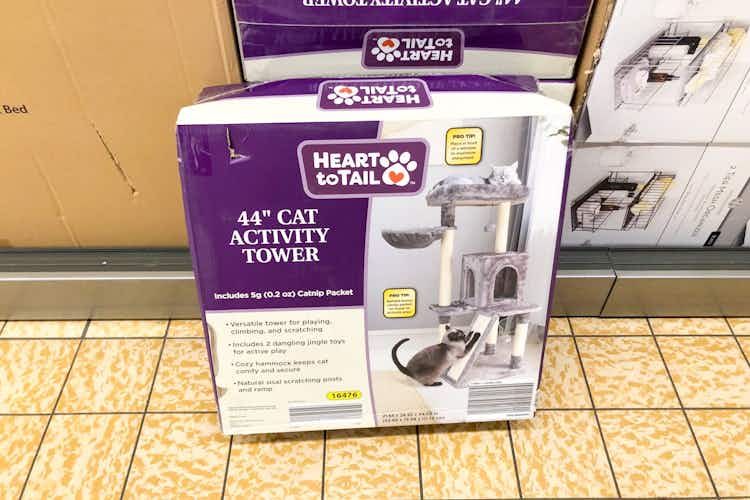 Heart to Tail Cat Activity Tower, Just 39.99 at Aldi The Krazy