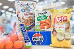 fred meyer matchup groceries on store shelf