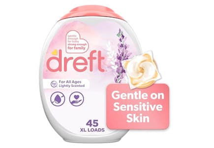 4 Dreft Laundry Detergent Pac Tubs