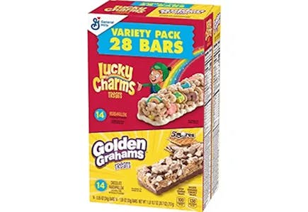 4 Cereal Treat Bars Variety Packs
