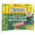 3 Nathan's Famous Beef Hot Dogs
