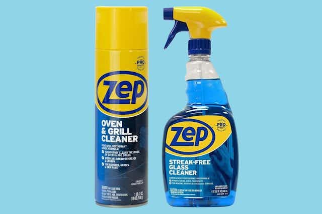 Score $2.24 Zep Glass Cleaner and $4.26 Grill Cleaner on Amazon card image