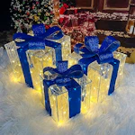 Christmas LED Gift Boxes 3-Pack