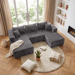 U-Shaped Modular Sectional Sofa