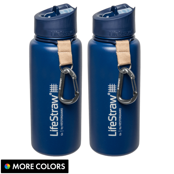 LifeStraw Go Water Bottle 2-Pack