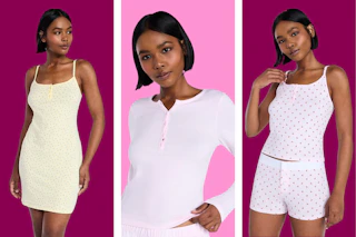 2 prints of the No Boundaries women's pajama set