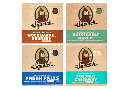 4 Dr. Squatch Bar Soaps