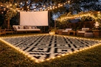 Lowe's outdoor LED area rug