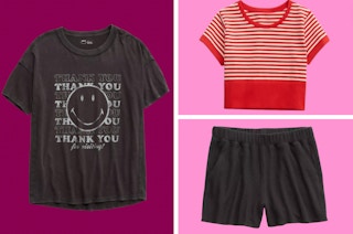 a collage of aerie clearance clothing