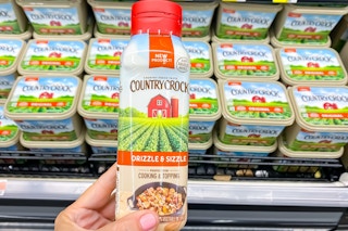 Country Crock Sizzle & Drizzle in store at Walmart is butter isle