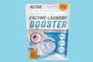 a bag of laundry boosters