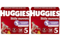 2 Huggies Little Movers Diaper Boxes