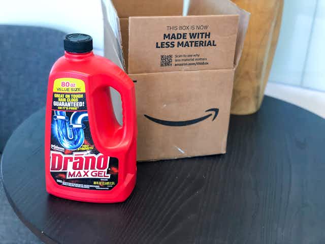 Drano Max 32-Ounce Drain Clog Remover, as Low as $2.79 on Amazon card image