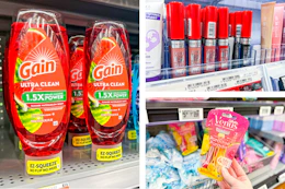 gain dish soap, rimmel, and venus razors side by side walmart cash 10/1/26