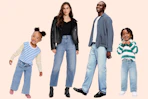 toddler and adults wearing jeans from Old Navy