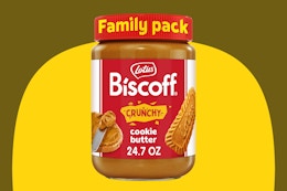 Family-Sized Biscoff Crunchy Cookie Butter Spread, Just $6.85 on Amazon card image