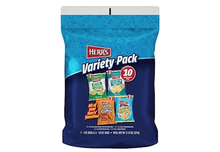 Herr's Chips Variety 10-Pack