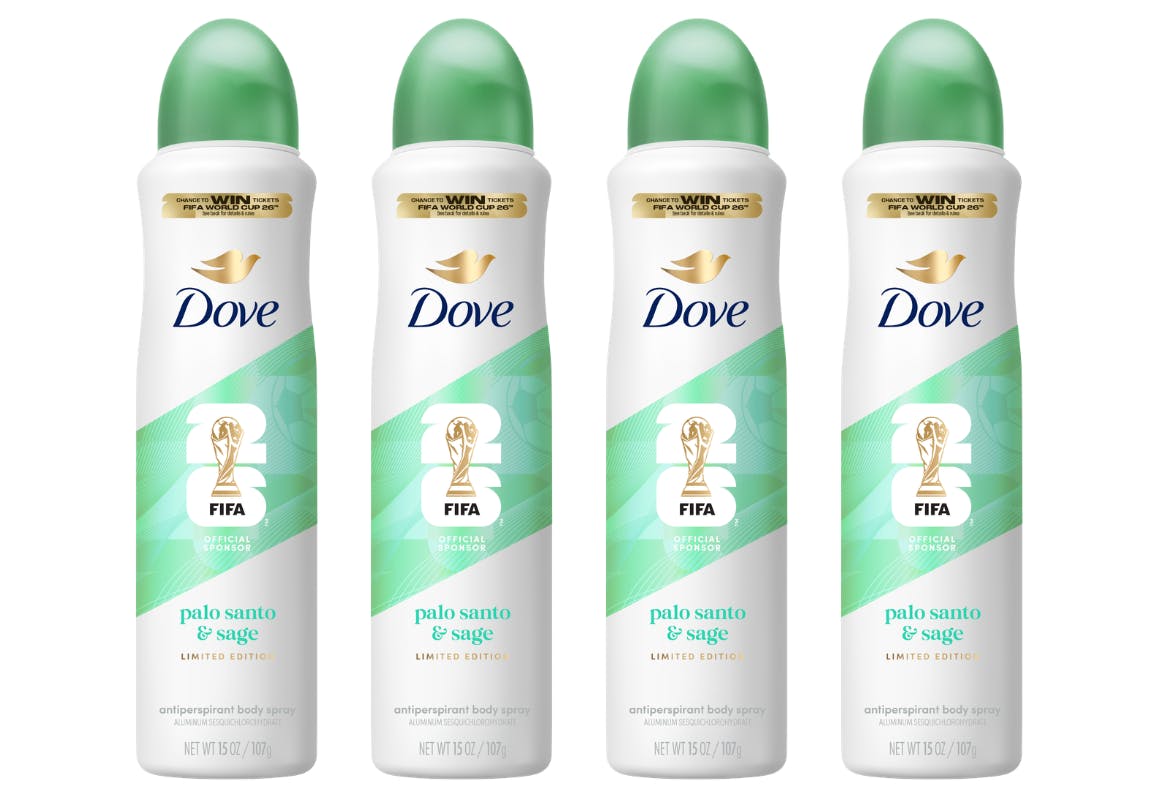 4 Dove Dry Sprays