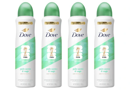 4 Dove Dry Sprays