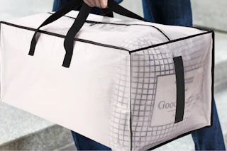 12 Pack Large Strong Moving Bags with Zippers & Carrying Handles