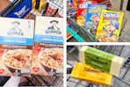 oatmeal cereal cheese collage
