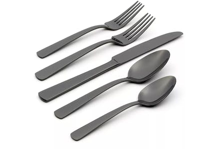 Oneida Black Flatware Set