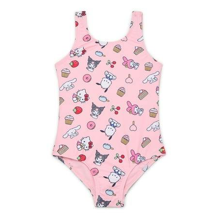 Wonder Nation Toddler Hello Kitty Swimsuit