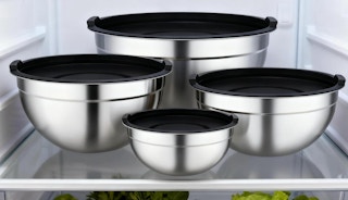 stainless steel mixing bowls with lids