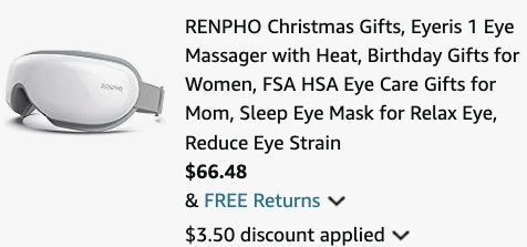 Renpho eye mask