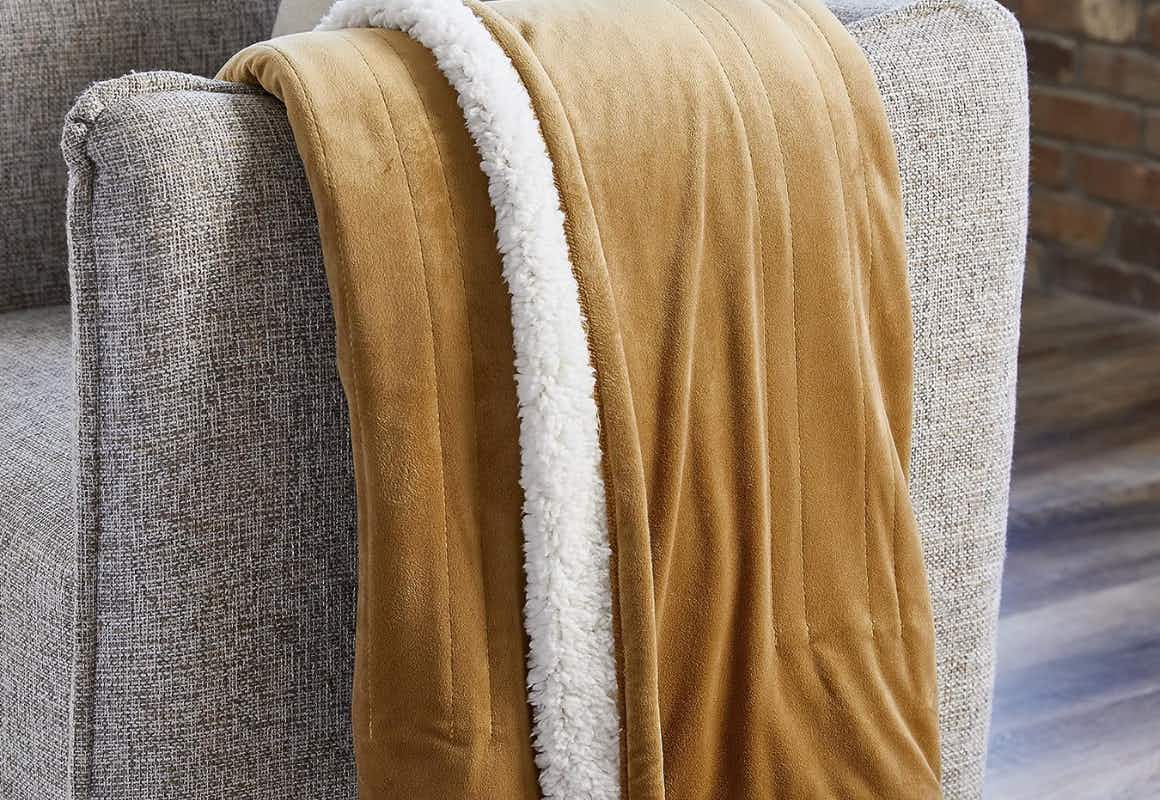 Heated Sherpa Throw Blanket, Only $19.99 on Amazon