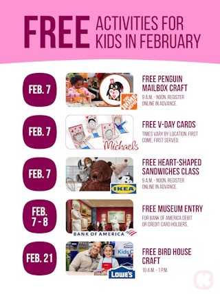 Free Activities for Kids in February