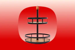 threshold 2-tier revolving spice rack