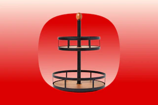threshold 2-tier revolving spice rack