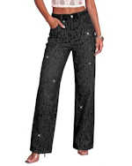 luvamia Women's Rhinestone Jeans