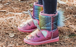 kids muk luks unicorn boots