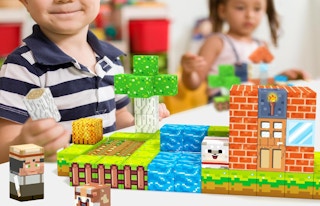 kids playing with blocks